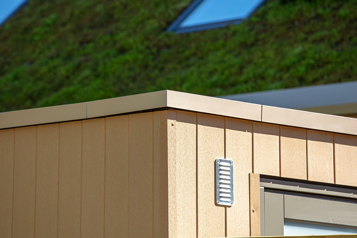 Aluminium dakdetaillering versterkt het architectonisch concept